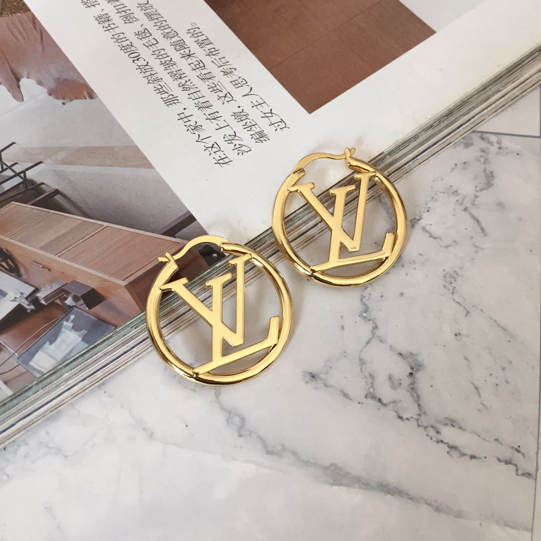 Fashion Letter Hollow Earrings