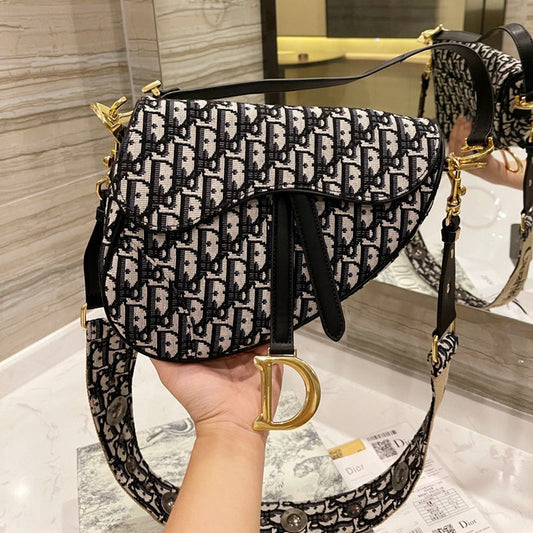 Classic Monogram Print Crossbody Handbag