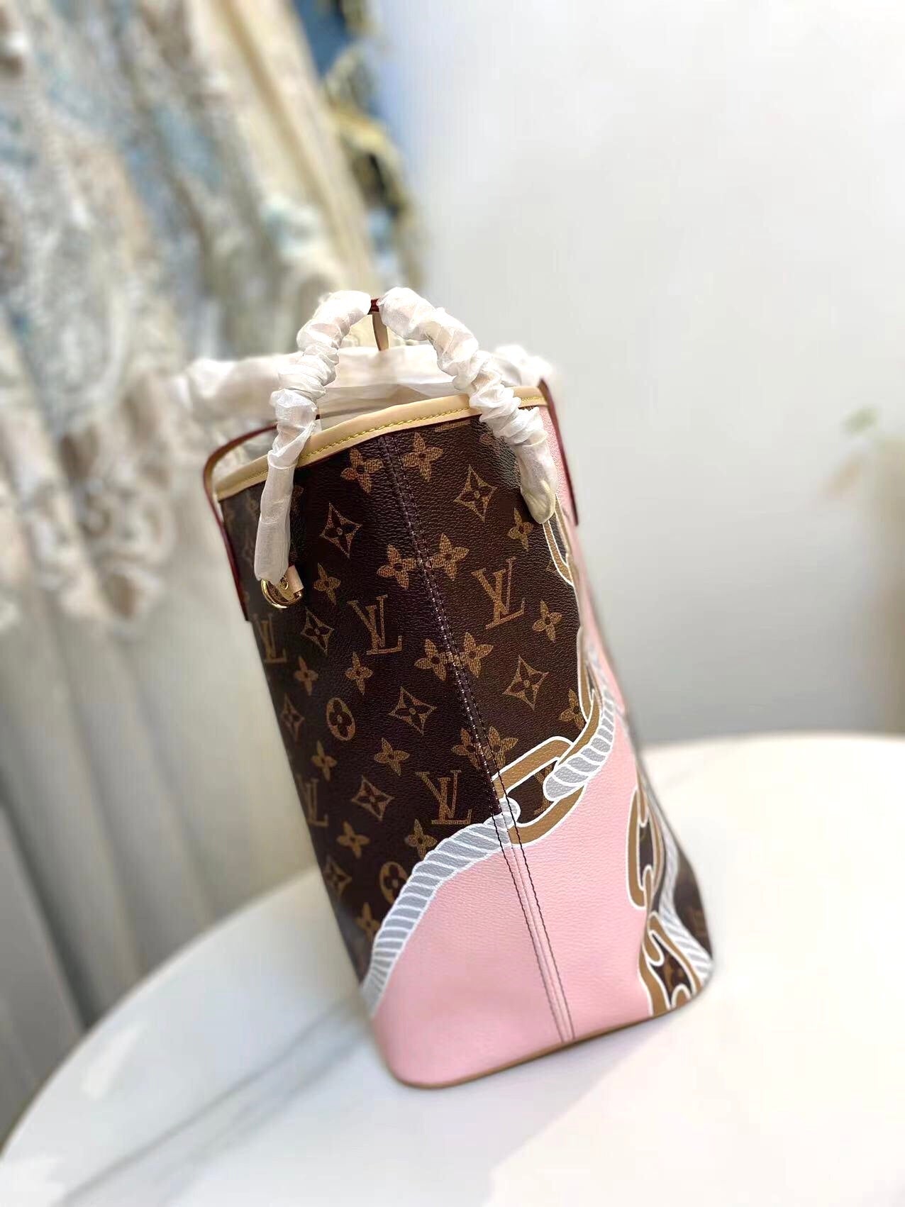 Fashion four-leaf clover check chain print hand shoulder bag