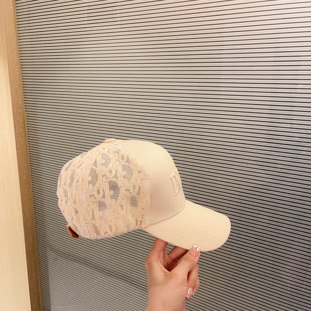 The latest lace hollow baseball cap