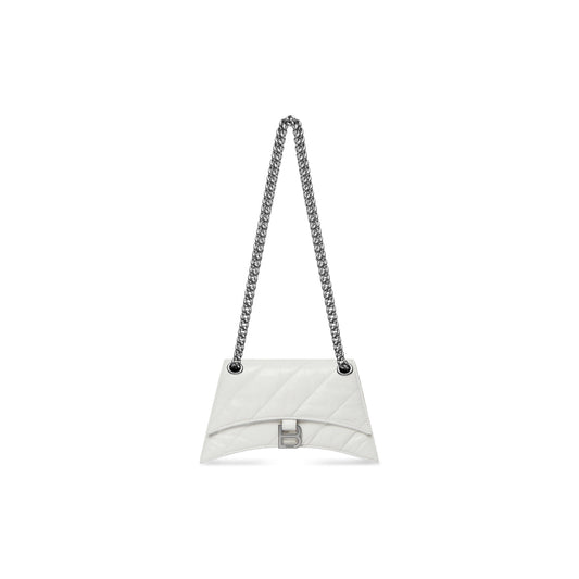 WOMEN'S CRUSH XS CHAIN BAG QUILTED IN OPTIC WHITE