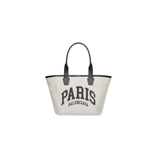 WOMEN'S CITIES PARIS JUMBO SMALL TOTE BAG IN BEIGE