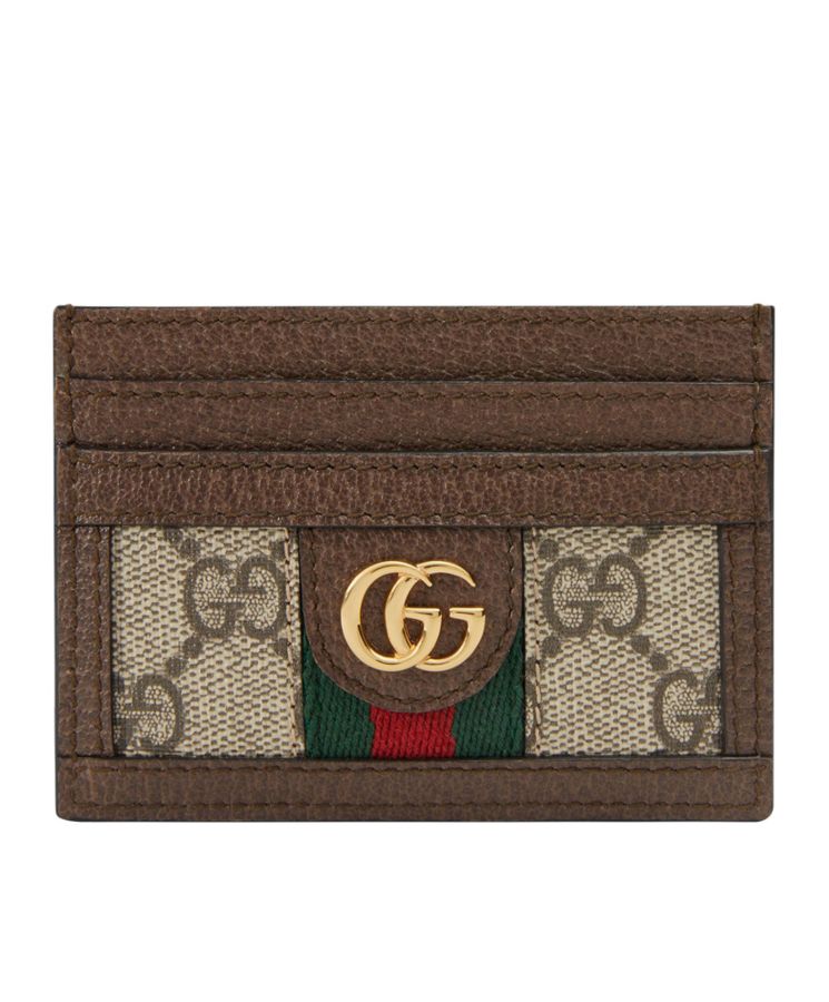 Ophidia GG card case 523159 Dark Coffee