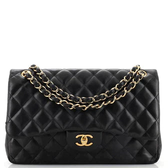 【Weekly Specials】Chanel Classic Double Flap Bag Quilted Lambskin Jumbo