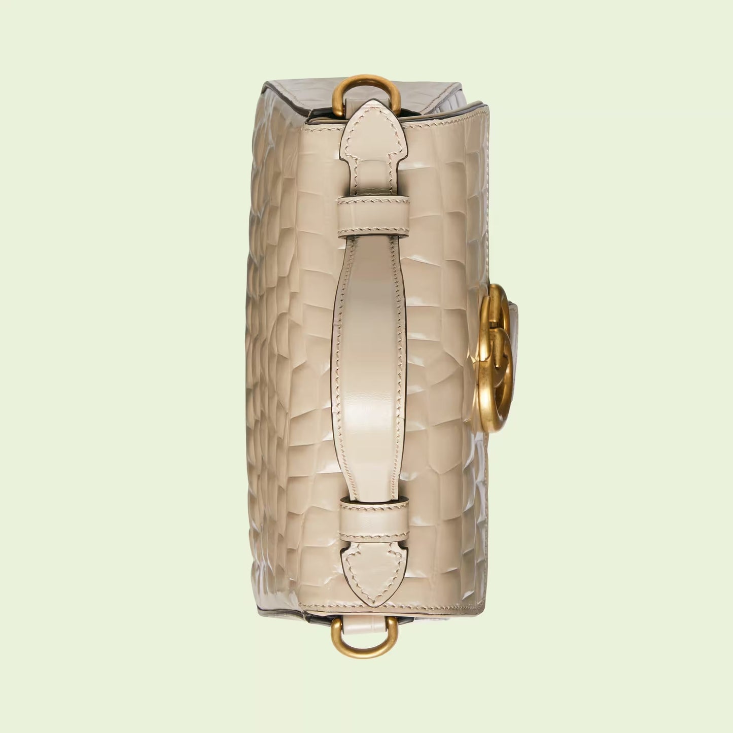 GG Marmont mini crocodile top handle bag