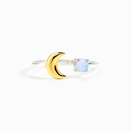 My Love For You Is Like The Moon Opal Ring