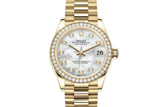 Luxury DATEJUST 31 White Mother-of-pearl Set With Diamonds .278288RBR