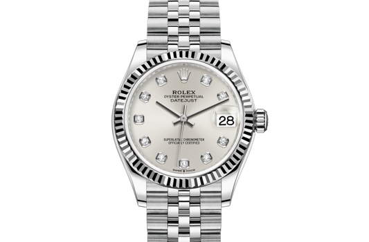 Luxury DATEJUST 31 Silver Set With Diamonds .278274