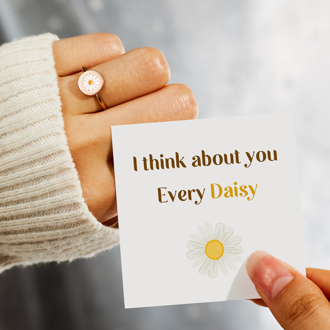 I Think About You Every Daisy Disk Ring