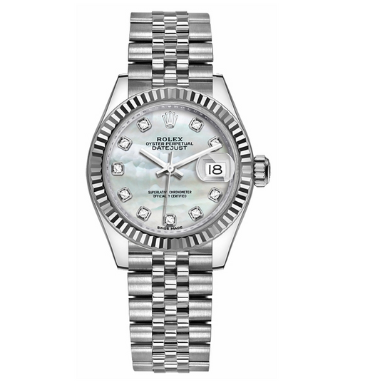 Lady-Datejust 28 Mother of Pearl Diamond Dial Watch 279174-0009