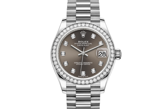 Luxury DATEJUST 31 Dark Grey Set With Diamonds .278289RBR