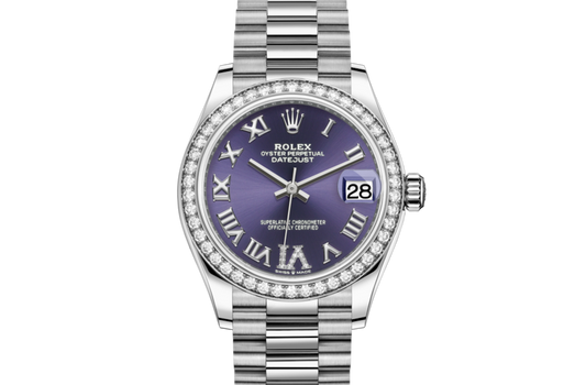 Luxury DATEJUST 31 Aubergine Set With Diamonds .278289RBR