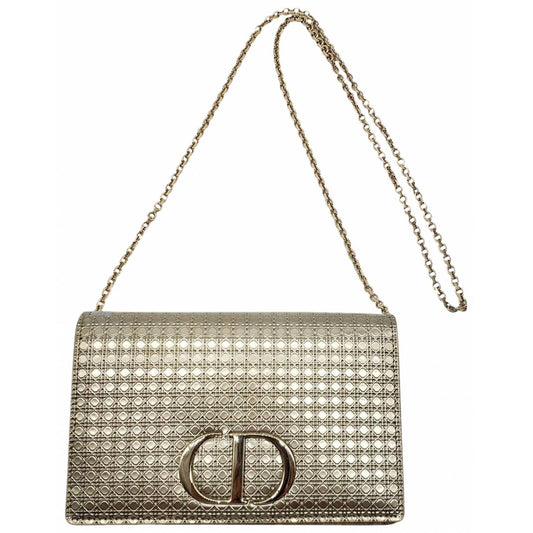 Leather Handbag Dior Gold In Leather