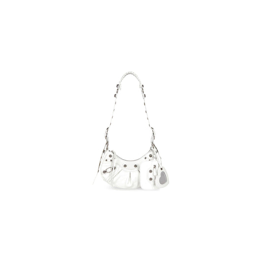 WOMEN'S LE CAGOLE XS SHOULDER BAG IN WHITE