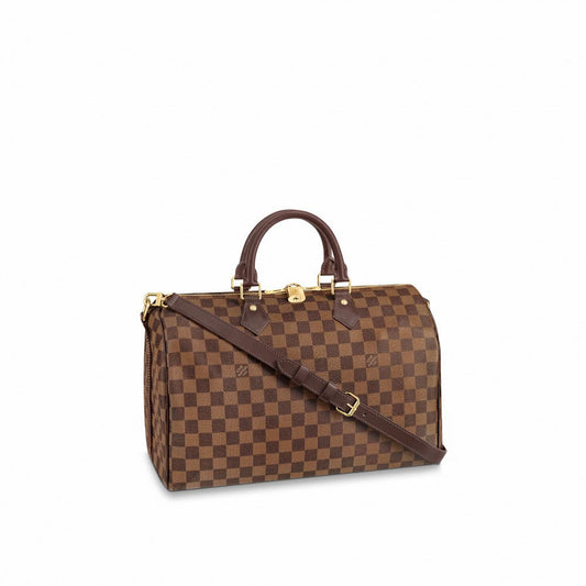 Handbag Damier Ebene Canvas Speedy Bandouliere 35 N41366