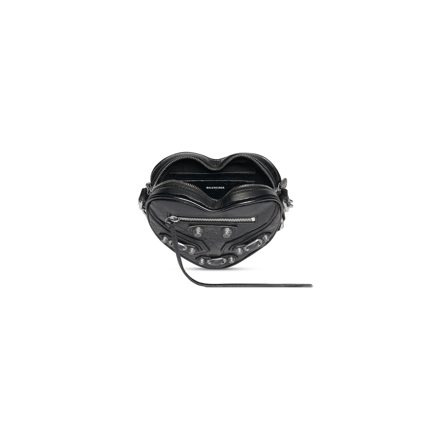 WOMEN'S LE CAGOLE HEART MINI BAG IN BLACK