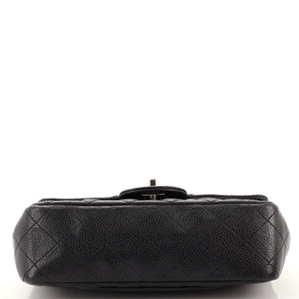 Classic Single Flap Bag Quilted Caviar Mini