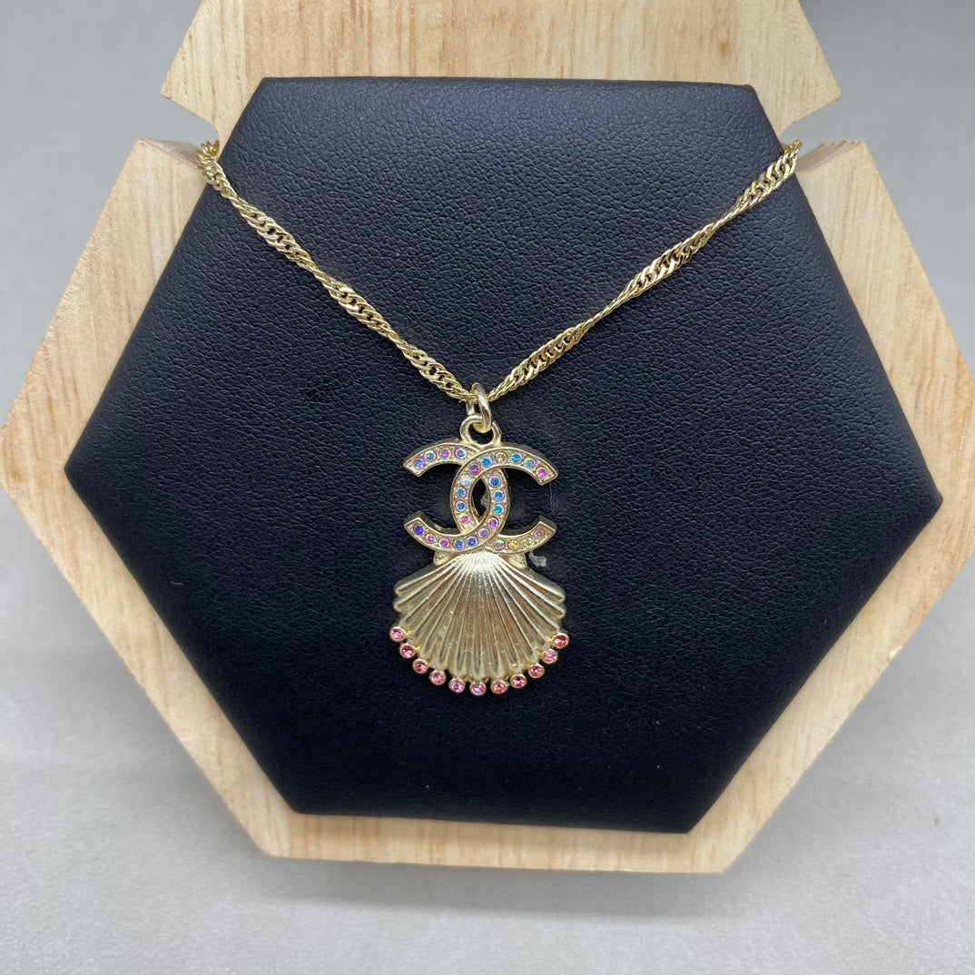 Golden Scallop Necklace