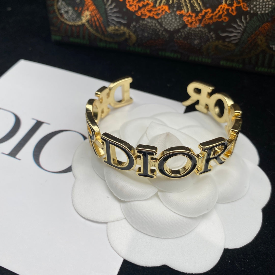 Luxury Brass Monogram Bracelet