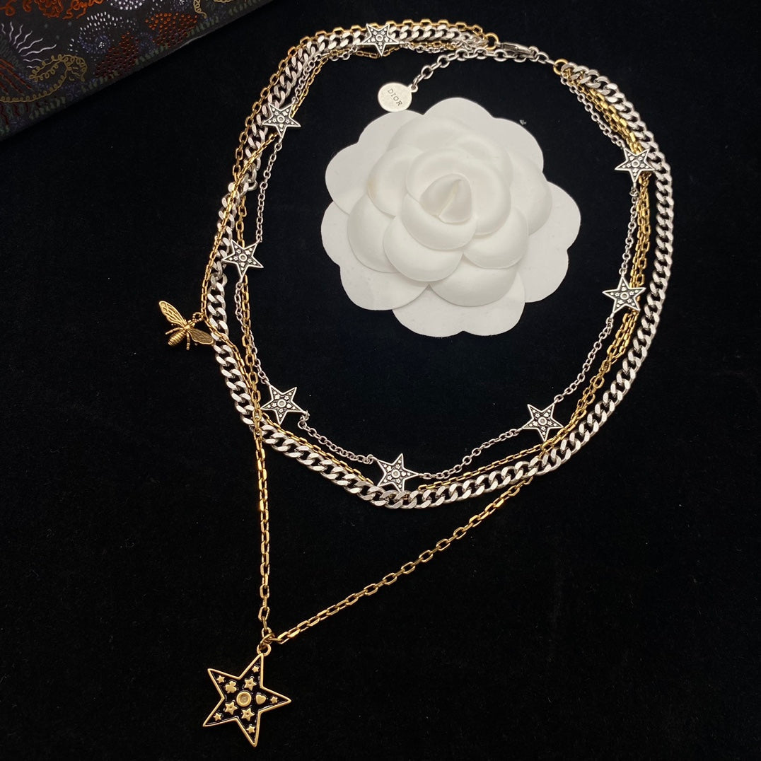 Classic Delicate Two Color Necklace