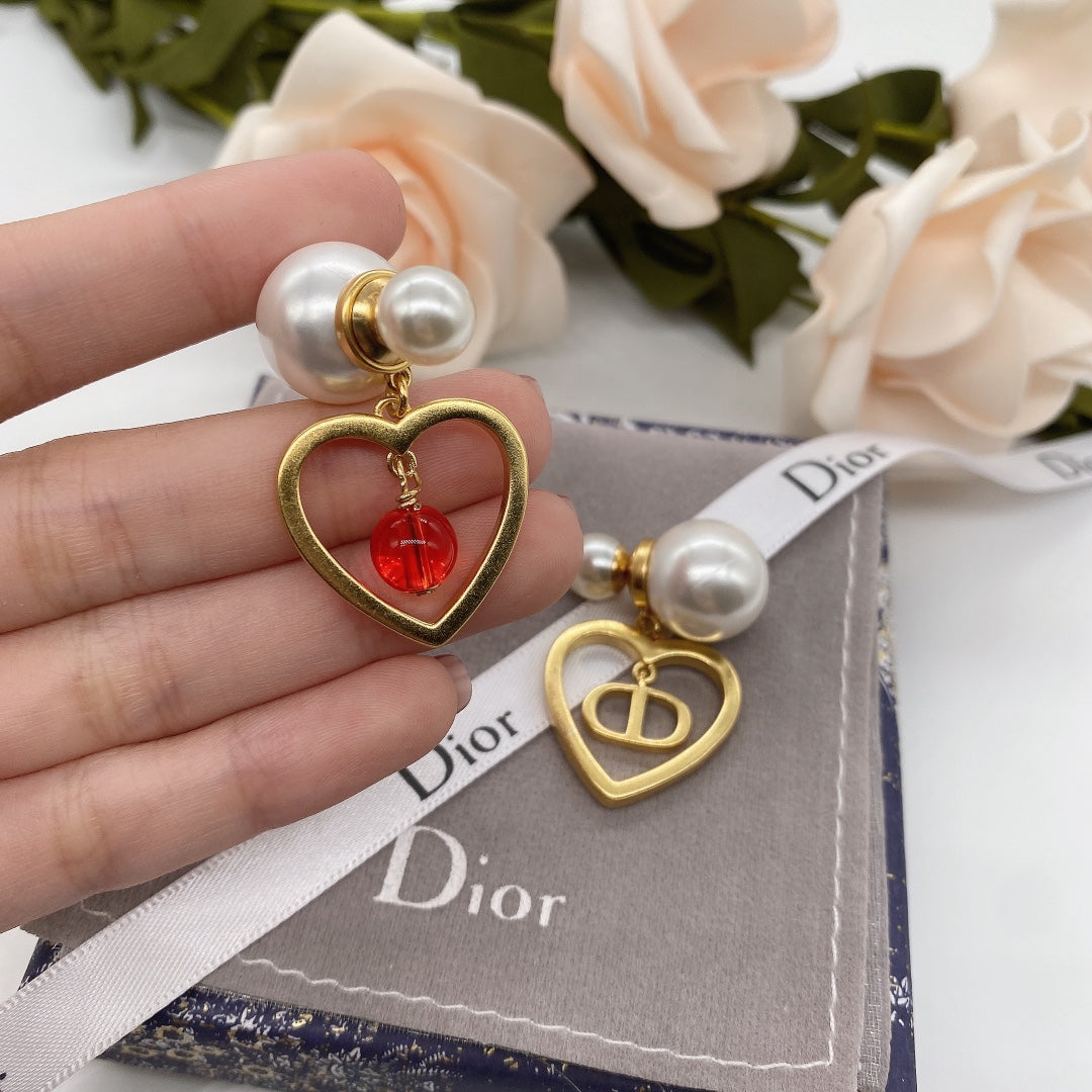 Luxury Heart Dangle Earrings